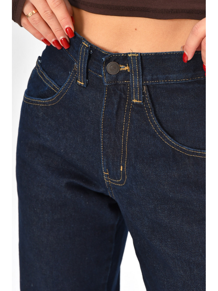 Джинсы женские однотонные синего цвета 394-83 208882C