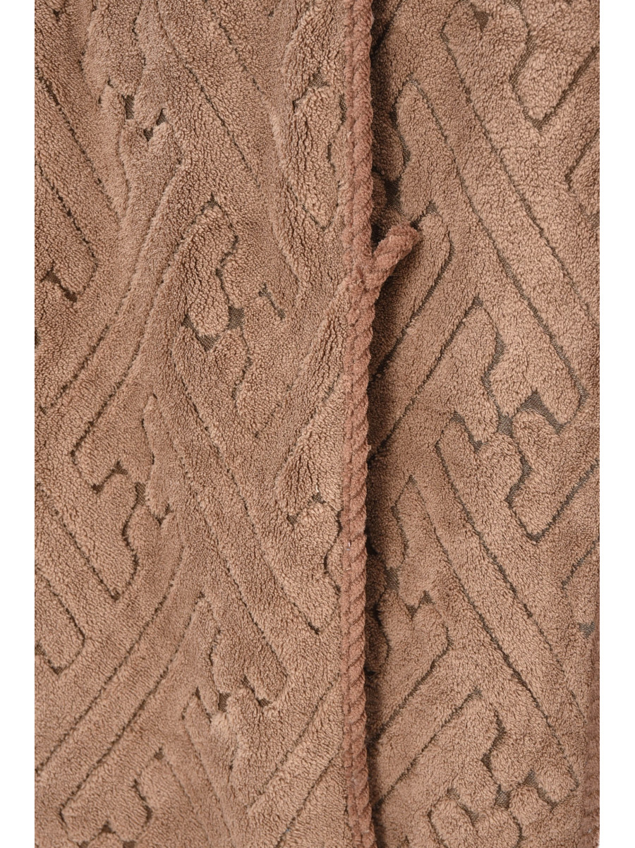 Набор однотонных полотенец из микрофибры банное+для лица коричневого цвета 98-837 208883C