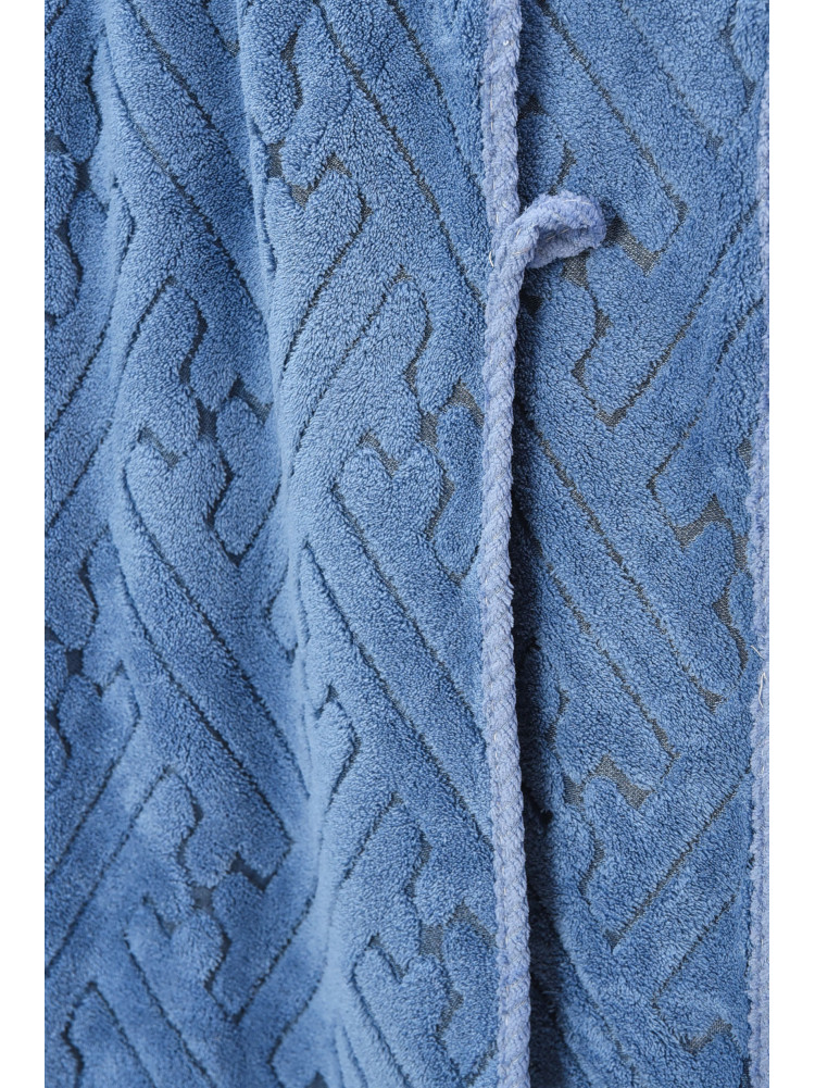 Набор однотонных полотенец из микрофибры банное+для лица синего цвета 98-837 208885C