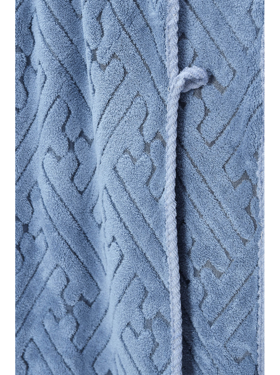 Набор однотонных полотенец из микрофибры банное+для лица голубого цвета 98-837 208886C