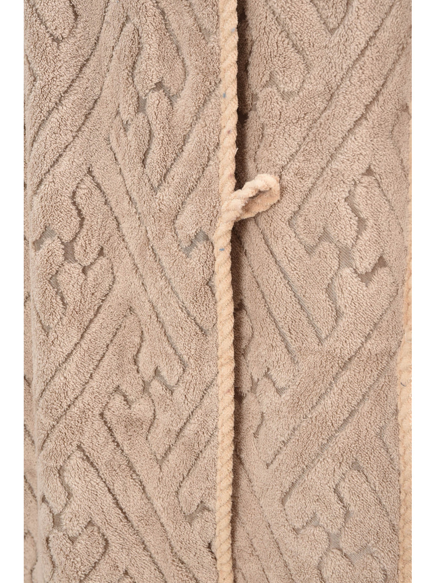 Набор однотонных полотенец из микрофибры банное+для лица бежевого цвета 98-837 208888C