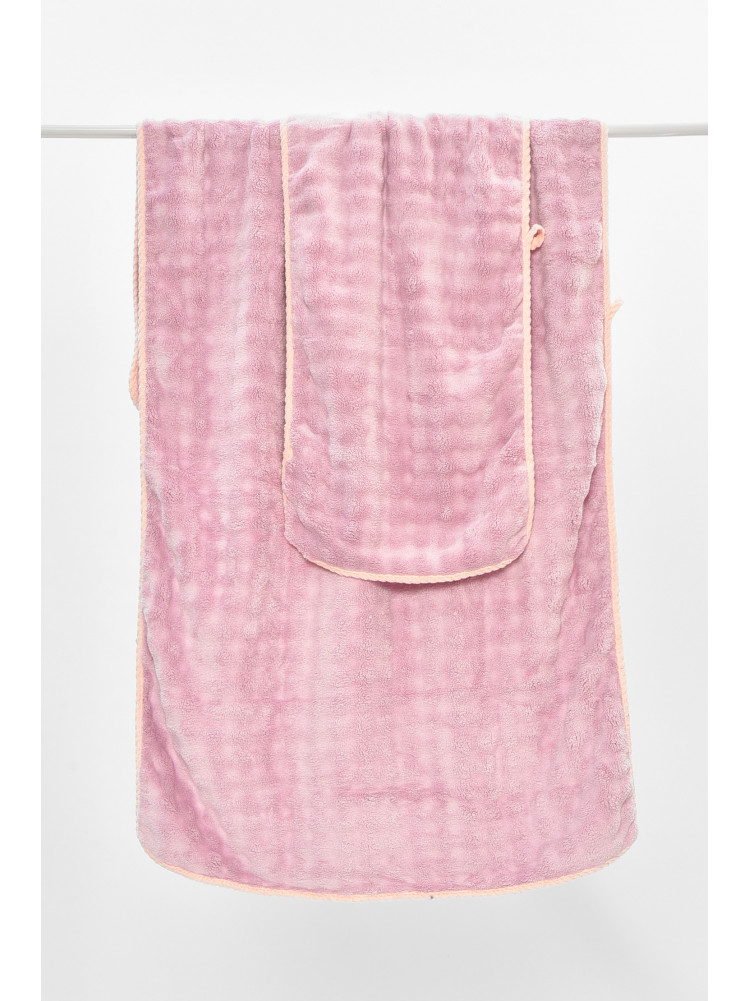 Набор однотонных полотенец из микрофибры банное+для лица светло-сиреневого цвета 98-792 208891C