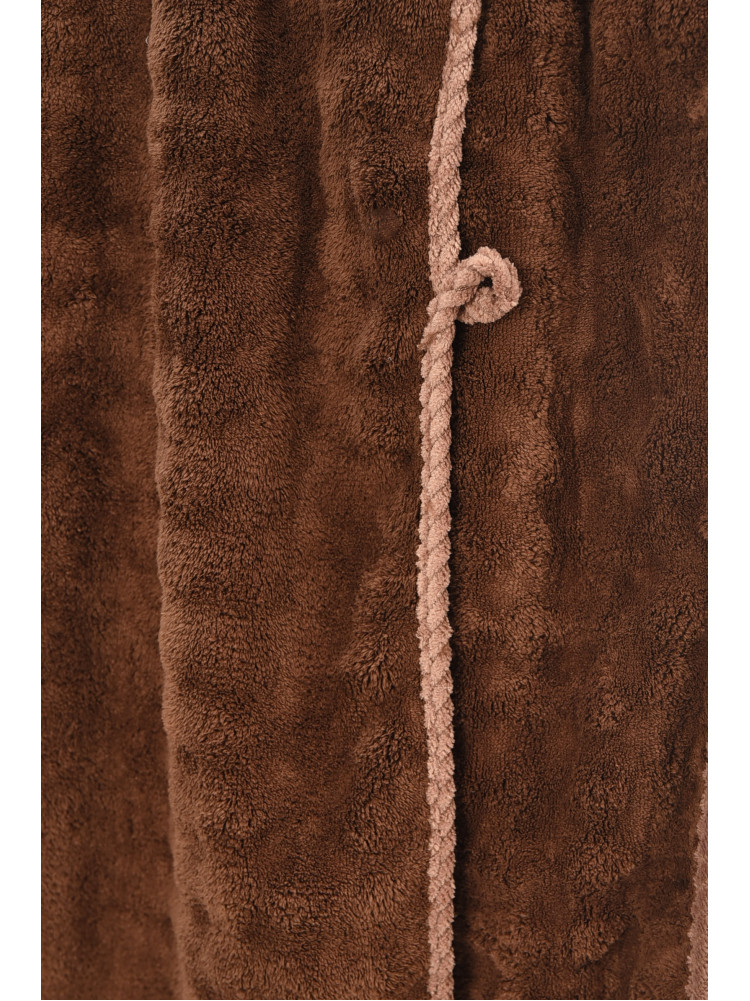 Набор однотонных полотенец из микрофибры банное+для лица коричневого цвета 98-792 208892C