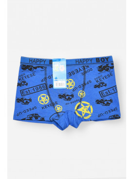 Боксеры детские для мальчика синего цвета с принтом 8231 208899C Боксеры детские для мальчика синего цвета с принтом 8231 208899C