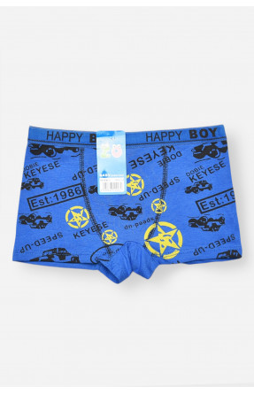 Боксери дитячі для хлопчика синього кольору з принтом 8231 208899C Боксери дитячі для хлопчика синього кольору з принтом 8231 208899C