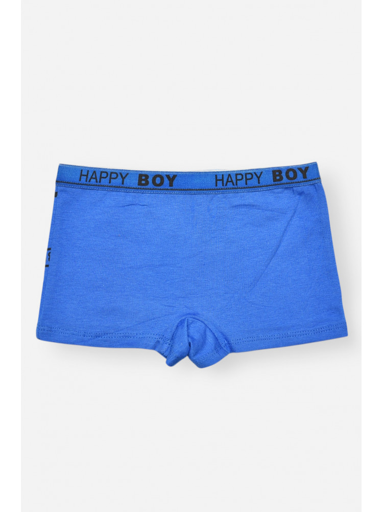 Боксери дитячі для хлопчика синього кольору з принтом 8231 208899C