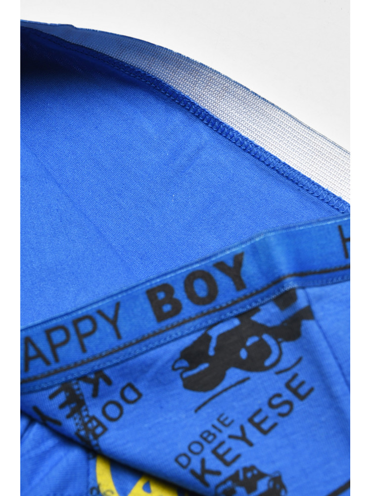 Боксери дитячі для хлопчика синього кольору з принтом 8231 208899C