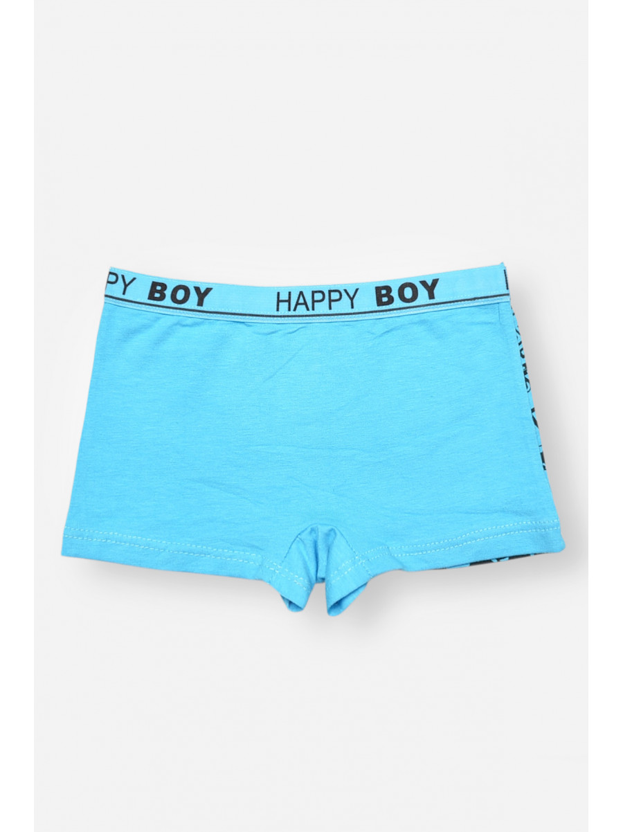 Боксери дитячі для хлопчика блакитного кольору з принтом 8231 208901C