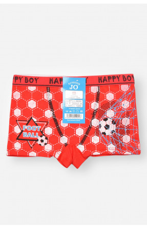 Боксери дитячі для хлопчика червоного кольору з принтом Z02102 208902C Боксери дитячі для хлопчика червоного кольору з принтом Z02102 208902C