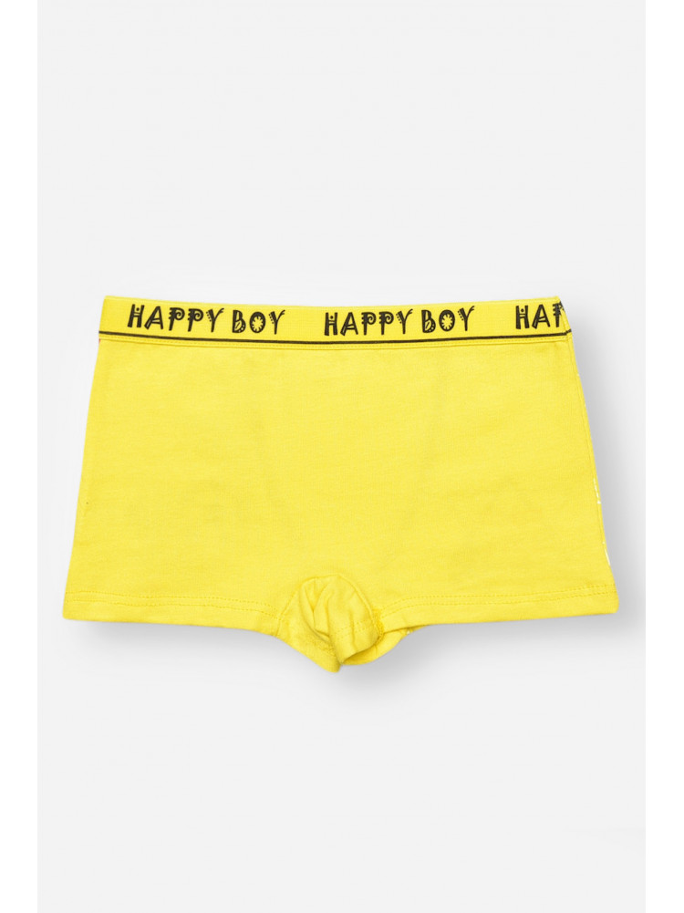 Боксери дитячі для хлопчика жовтого кольору з принтом Z02102 208905C