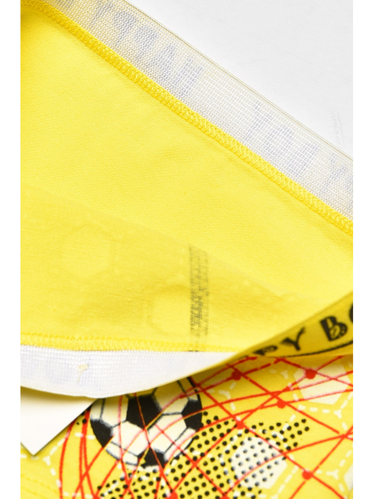 Боксери дитячі для хлопчика жовтого кольору з принтом Z02102 208905C