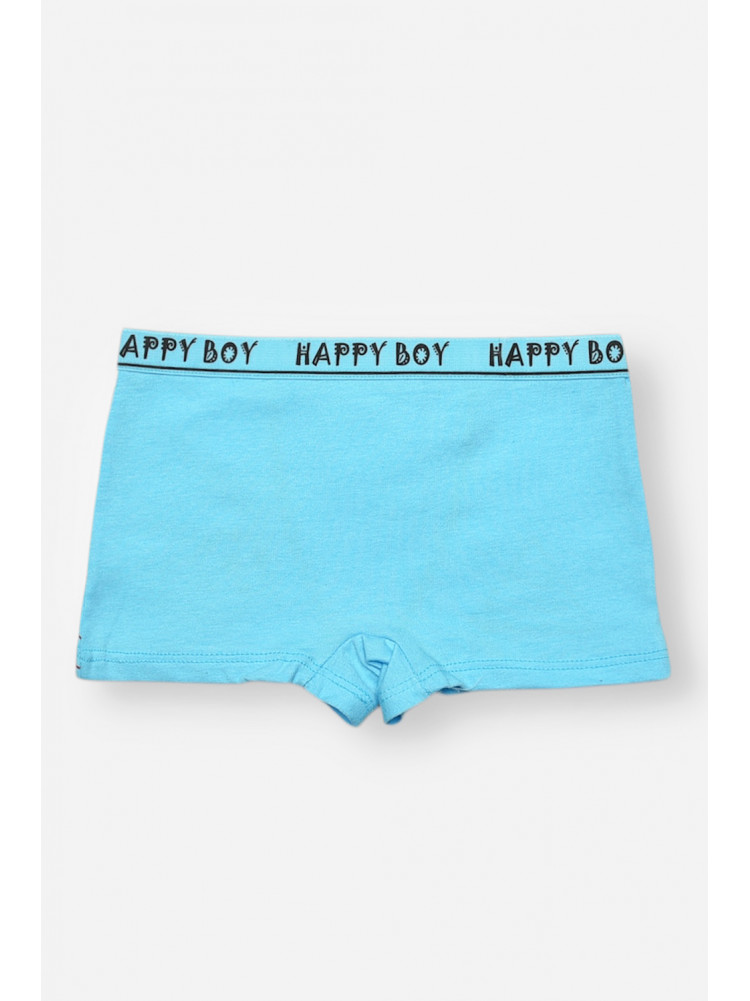 Боксери дитячі для хлопчика блакитного кольору з принтом Z02102 208906C