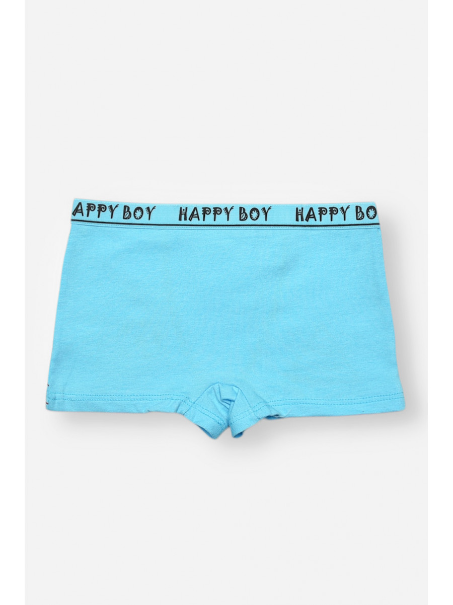 Боксери дитячі для хлопчика блакитного кольору з принтом Z02102 208906C