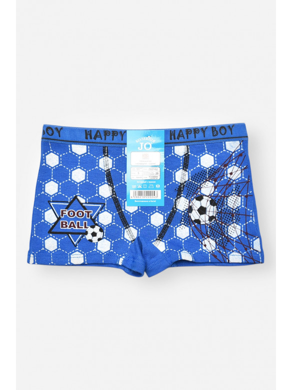 Боксери дитячі для хлопчика синього кольору з принтом Z02102 208907C