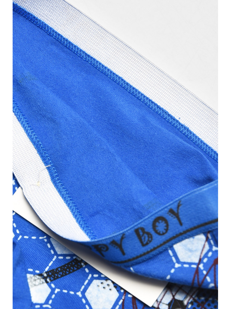 Боксери дитячі для хлопчика синього кольору з принтом Z02102 208907C