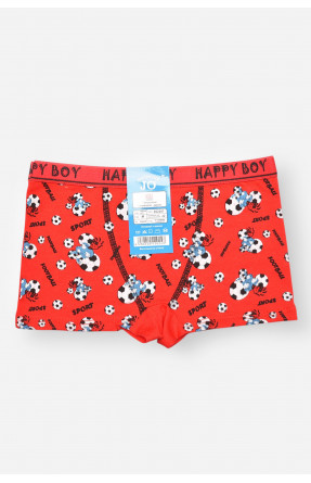 Боксери дитячі для хлопчика червоного кольору з принтом Z02201 208908C Боксери дитячі для хлопчика червоного кольору з принтом Z02201 208908C