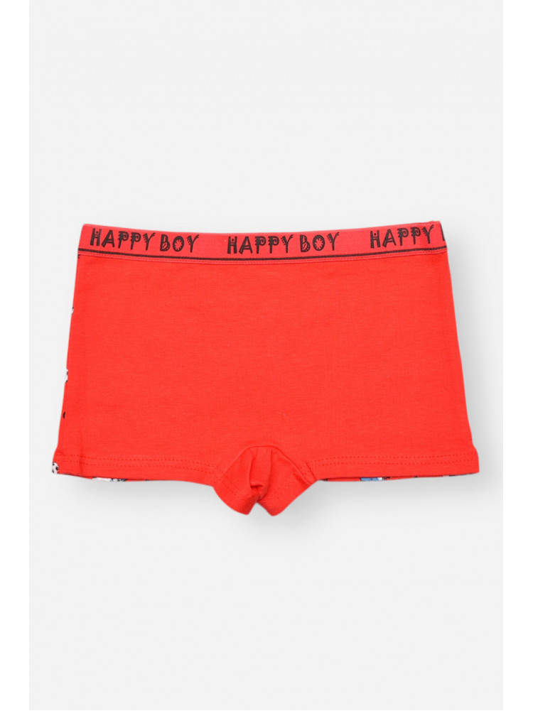 Боксери дитячі для хлопчика червоного кольору з принтом Z02201 208908C