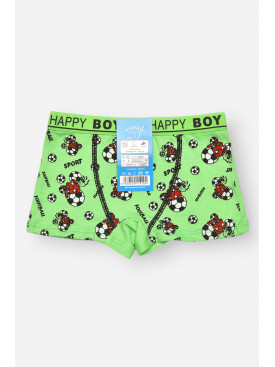 Боксеры детские для мальчика зеленого цвета с принтом Z02201 208910C