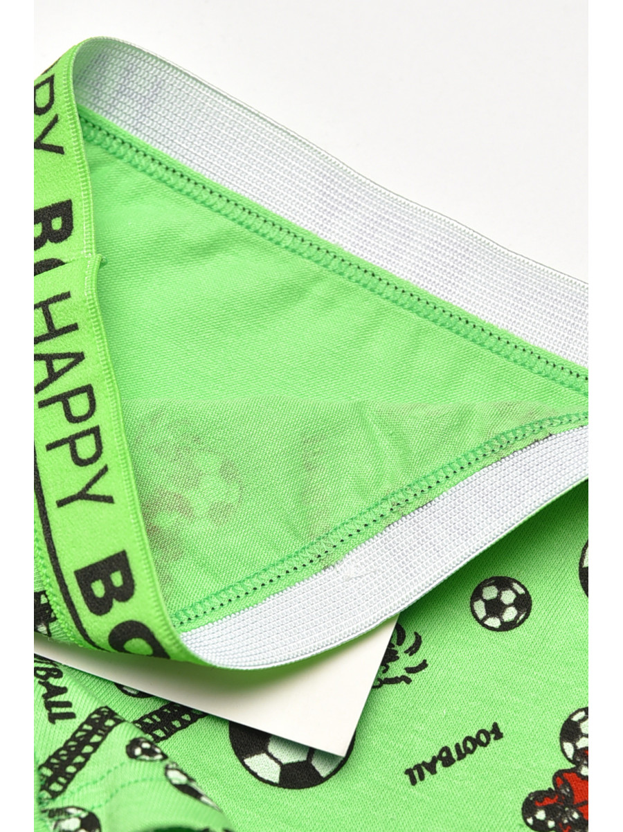 Боксеры детские для мальчика зеленого цвета с принтом Z02201 208910C