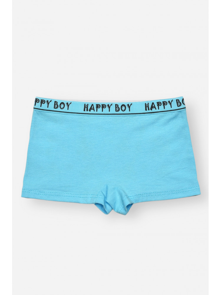 Боксери дитячі для хлопчика блакитного кольору з принтом Z02201 208911C