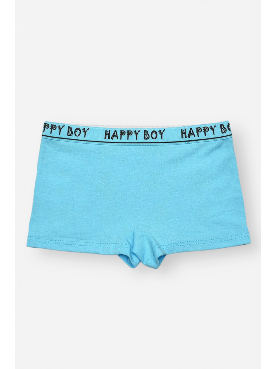 Боксери дитячі для хлопчика блакитного кольору з принтом Z02201 208911C