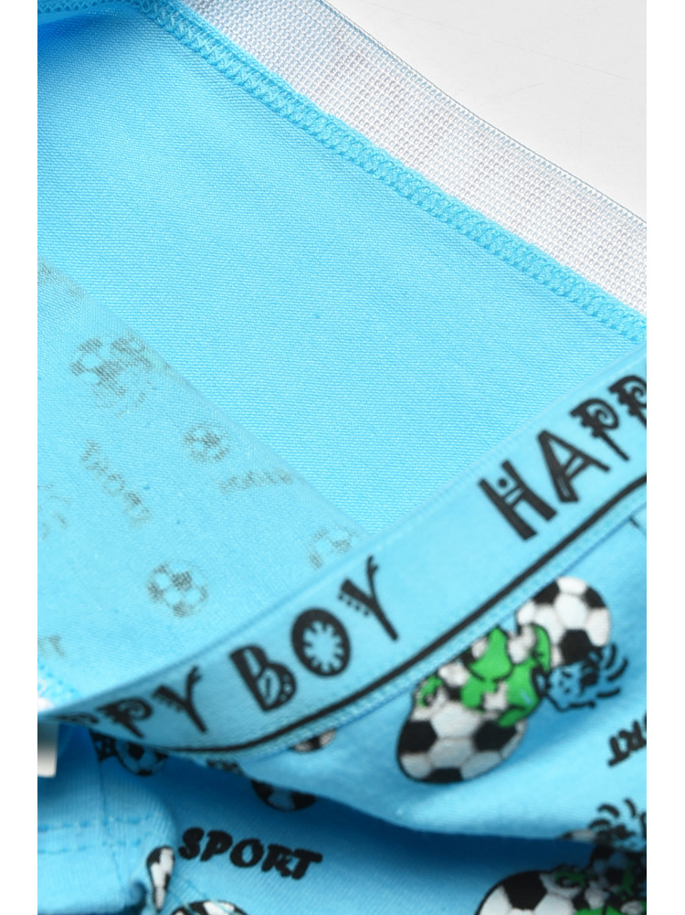 Боксери дитячі для хлопчика блакитного кольору з принтом Z02201 208911C