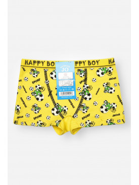 Боксери дитячі для хлопчика жовтого кольору з принтом Z02201 208912C