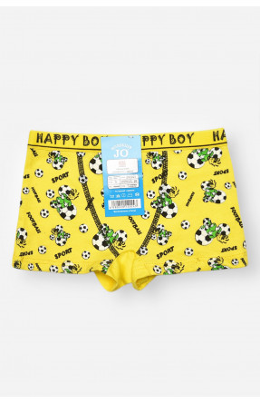 Боксери дитячі для хлопчика жовтого кольору з принтом Z02201 208912C Боксери дитячі для хлопчика жовтого кольору з принтом Z02201 208912C