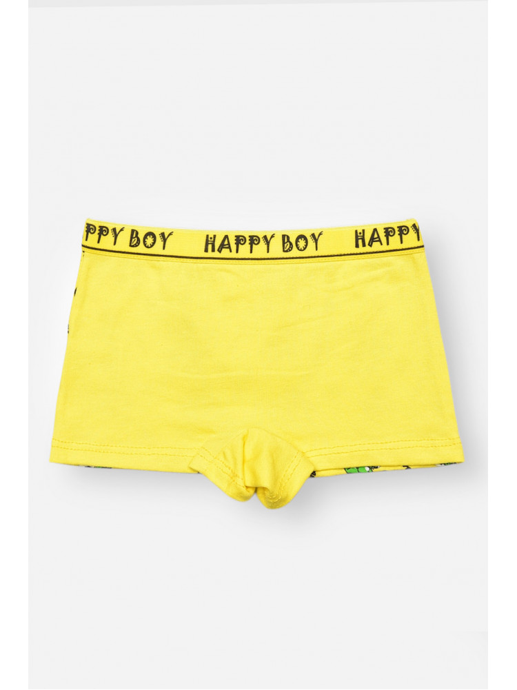 Боксери дитячі для хлопчика жовтого кольору з принтом Z02201 208912C