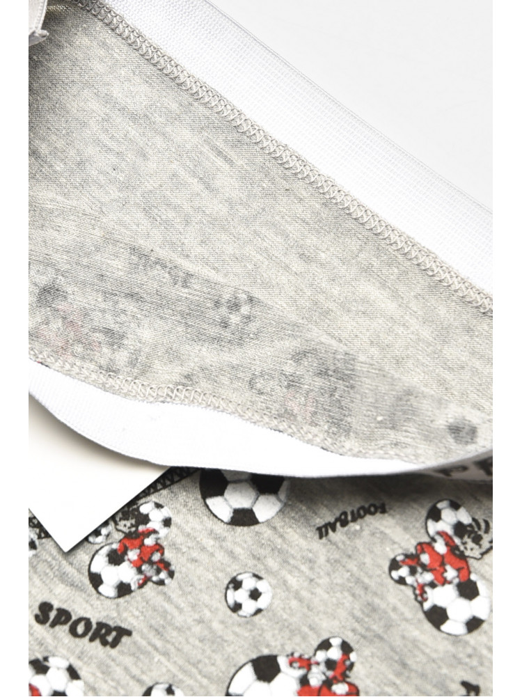 Боксери дитячі для хлопчика сірого кольору з принтом Z02201 208913C