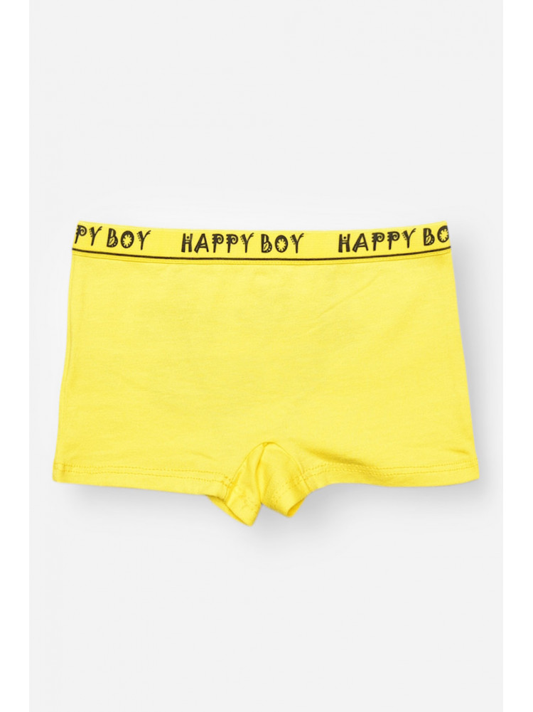 Боксери дитячі для хлопчика жовтого кольору з принтом Z02203 208914C