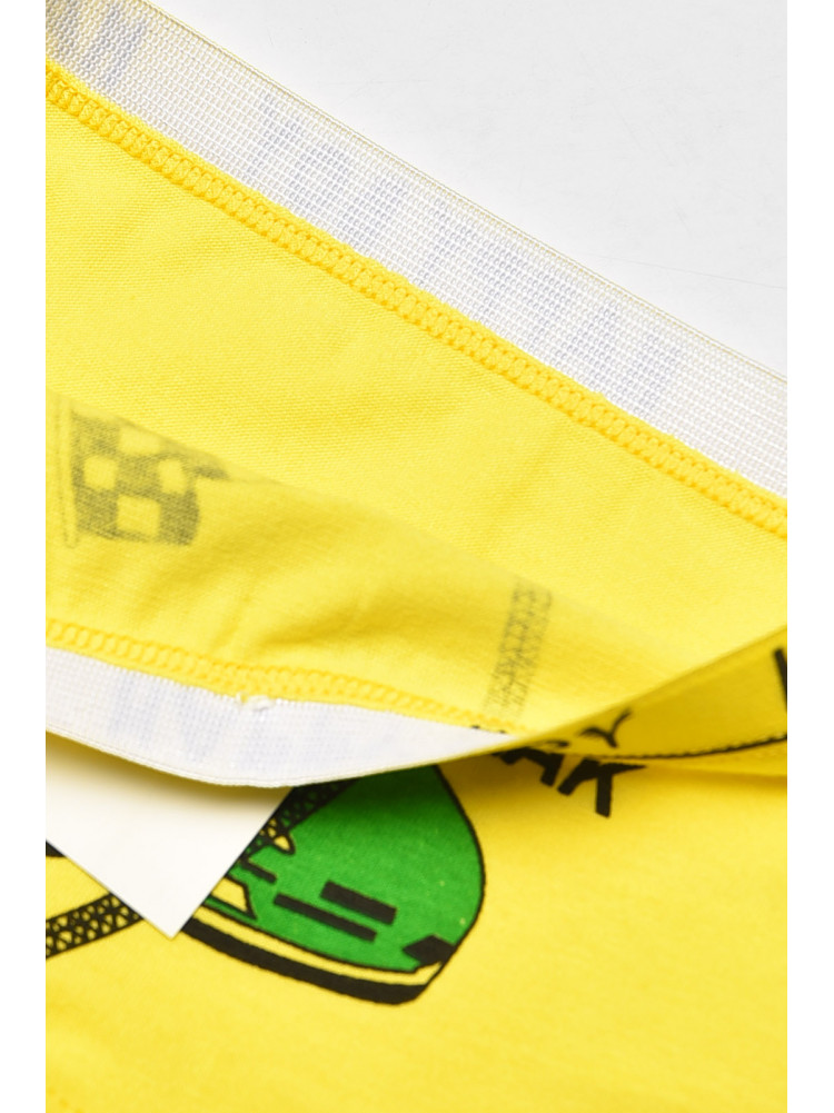 Боксери дитячі для хлопчика жовтого кольору з принтом Z02203 208914C