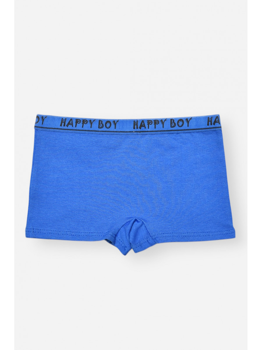 Боксери дитячі для хлопчика синього кольору з принтом Z02203 208915C