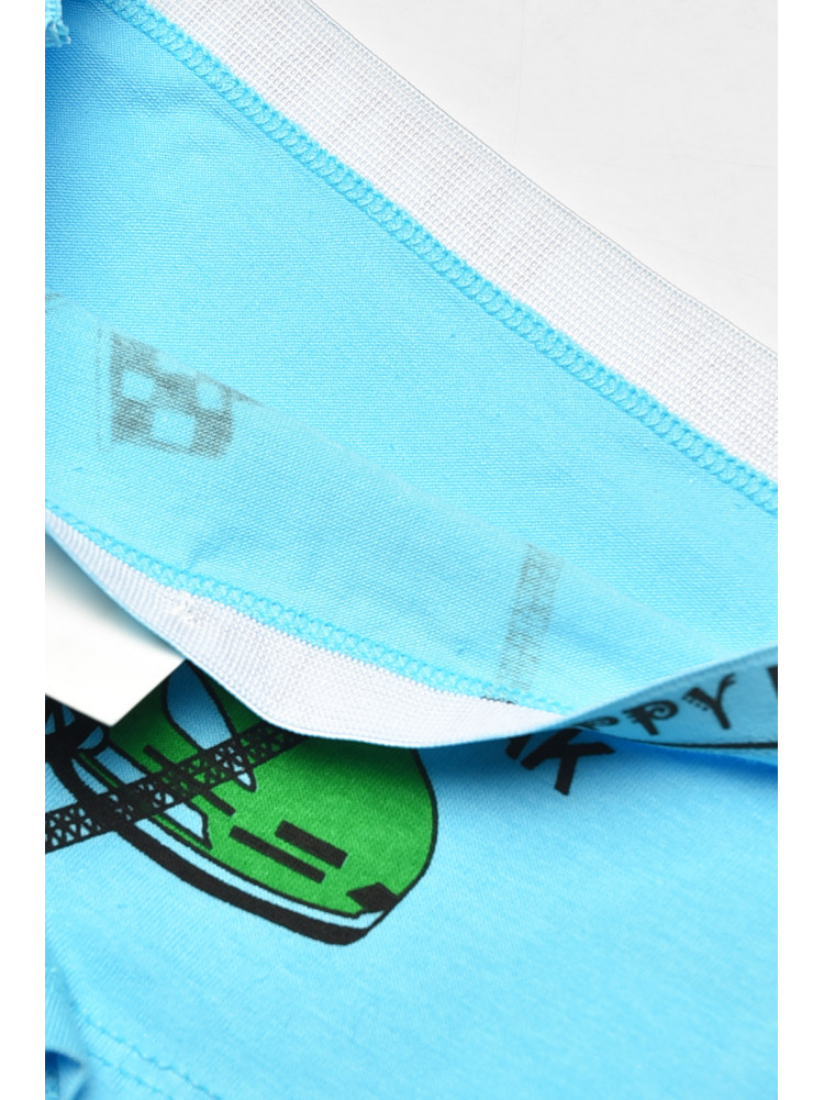 Боксери дитячі для хлопчика блакитного кольору з принтом Z02203 208916C