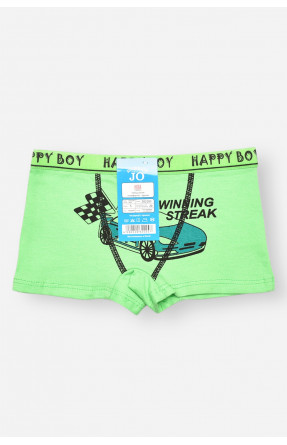 Боксери дитячі для хлопчика зеленого кольору з принтом Z02203 208918C Боксери дитячі для хлопчика зеленого кольору з принтом Z02203 208918C