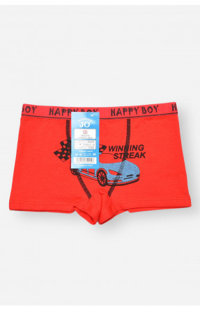 Боксери дитячі для хлопчика червоного кольору з принтом Z02203 208919C Боксери дитячі для хлопчика червоного кольору з принтом Z02203 208919C