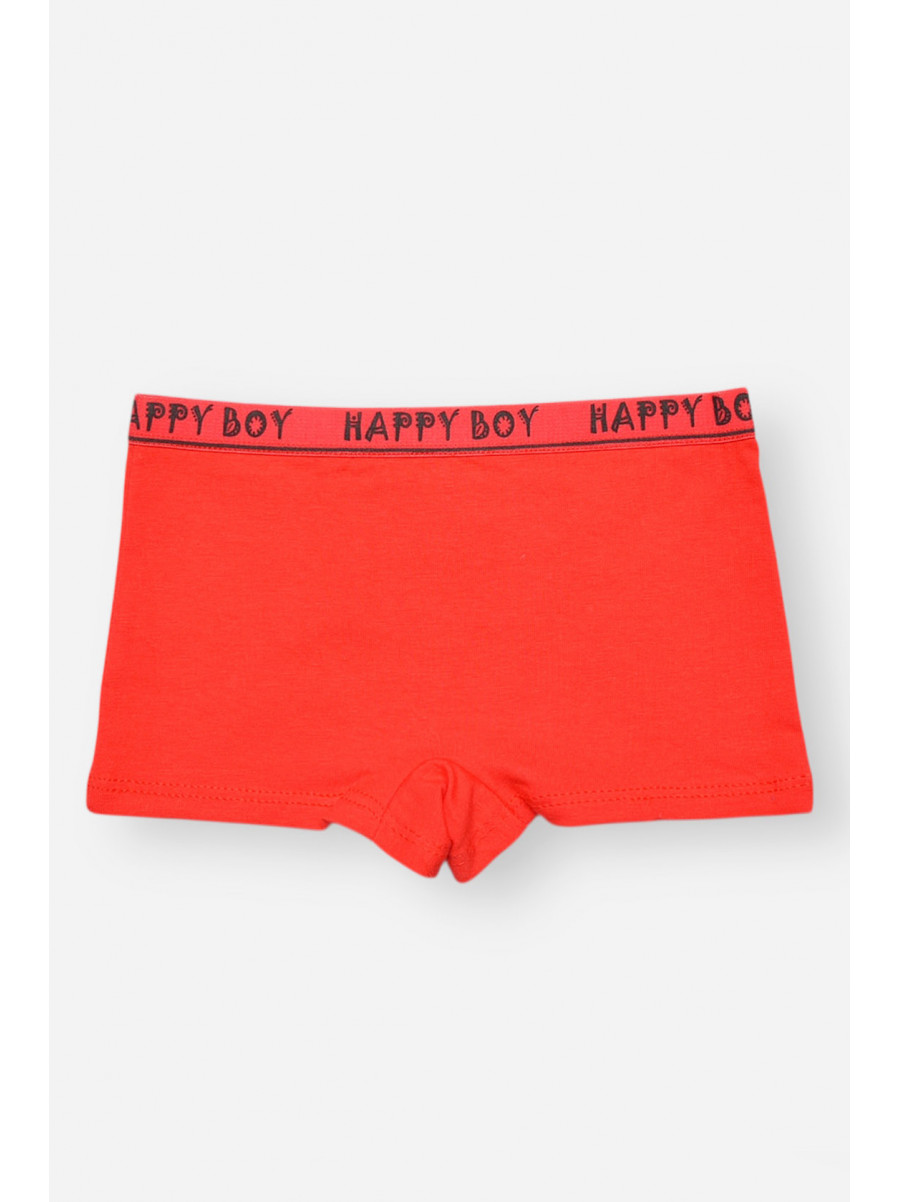 Боксери дитячі для хлопчика червоного кольору з принтом Z02203 208919C