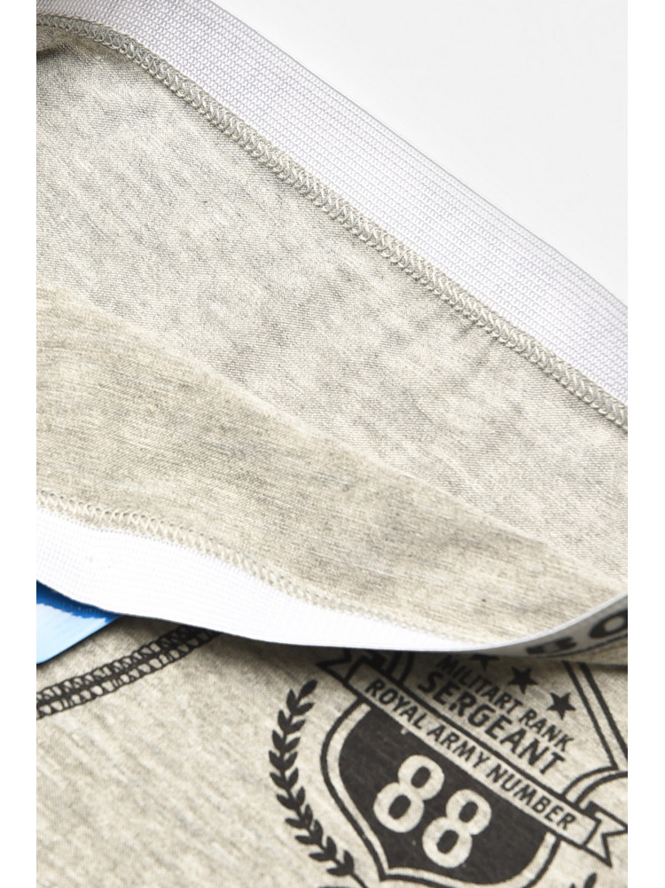 Боксери дитячі для хлопчика сірого кольору з принтом С8239 208920C