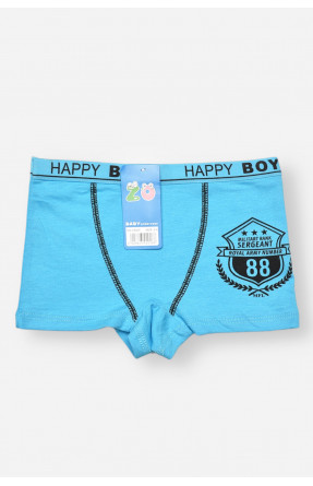 Боксери дитячі для хлопчика блакитного кольору з принтом С8239 208921C Боксери дитячі для хлопчика блакитного кольору з принтом С8239 208921C