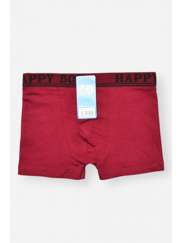 Боксери дитячі для хлопчика бордового кольору СX8237 208926C