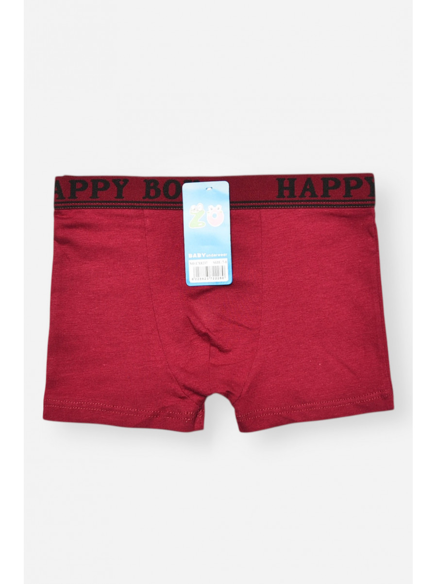 Боксери дитячі для хлопчика бордового кольору СX8237 208926C