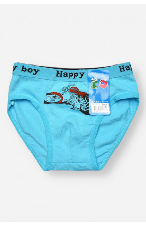 Трусики дитячі для хлопчика блакитного кольору з принтом ZM8310 208928C Трусики дитячі для хлопчика блакитного кольору з принтом ZM8310 208928C