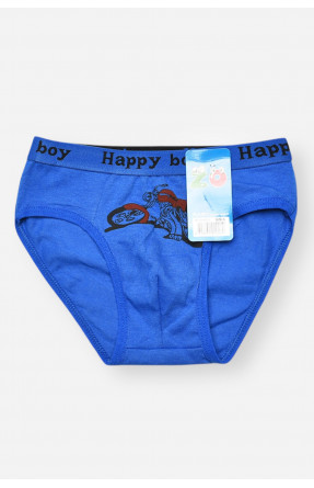 Трусики дитячі для хлопчика синього кольору з принтом ZM8310 208929C Трусики дитячі для хлопчика синього кольору з принтом ZM8310 208929C