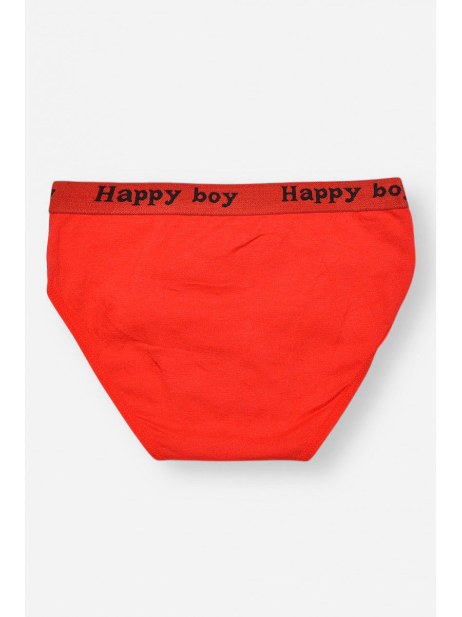 Трусики дитячі для хлопчика червоного кольору з принтом ZM8310 208931C