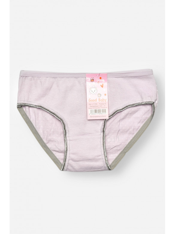 Трусики дитячі для дівчинки бузкового кольору з принтом L71096 208934C