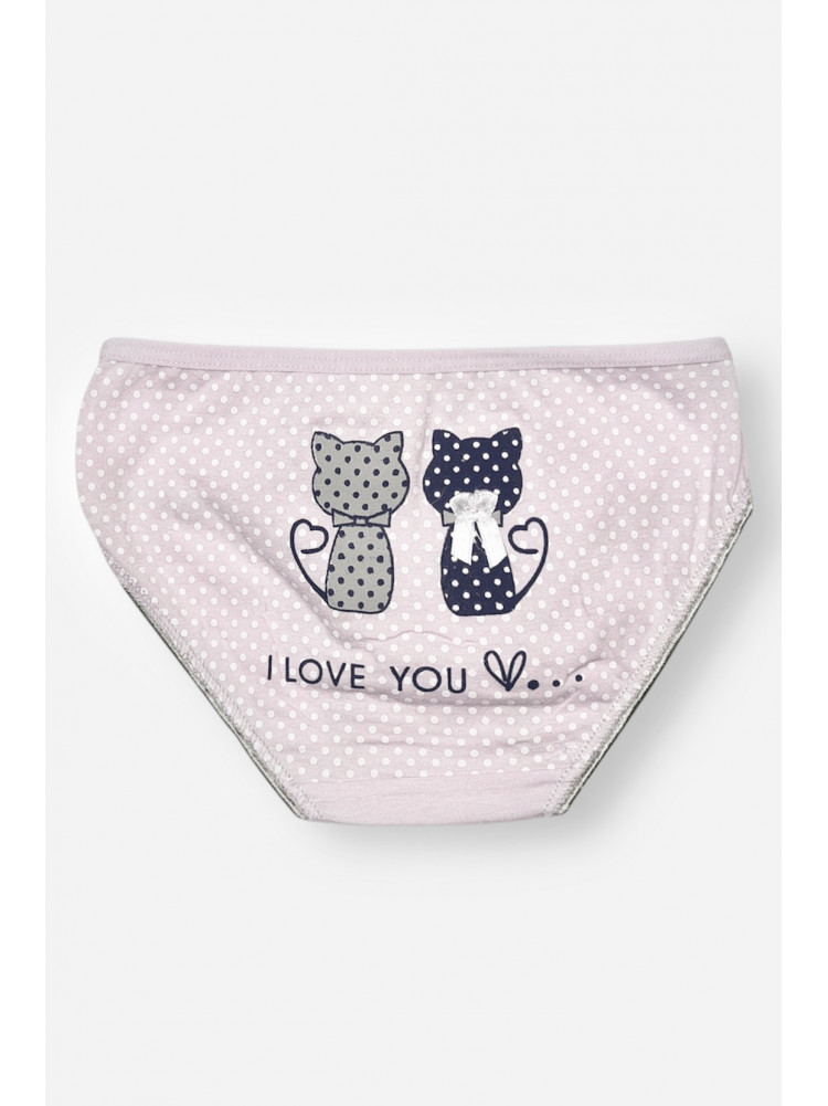Трусики дитячі для дівчинки бузкового кольору з принтом L71096 208934C