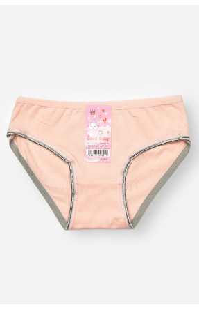 Трусики дитячі для дівчинки персикового кольору з принтом L71096 208935C Трусики дитячі для дівчинки персикового кольору з принтом L71096 208935C
