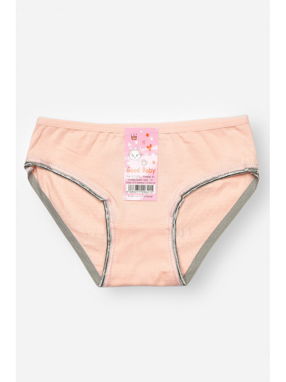 Трусики детские для девочки персикового цвета с принтом L71096 208935C
