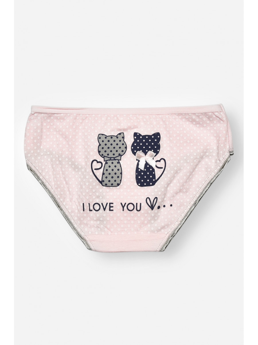 Трусики дитячі для дівчинки рожевого кольору з принтом L71096 208937C