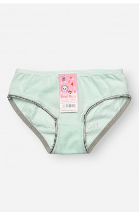 Трусики дитячі для дівчинки м'ятного кольору з принтом L71096 208939C Трусики дитячі для дівчинки м'ятного кольору з принтом L71096 208939C